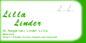 lilla linder business card